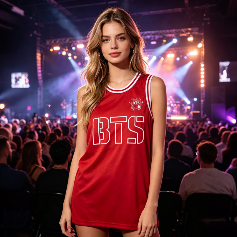 Kpop Group Style Jersey Custom Members Basketball Jersey For World Tour 2026 Merch Top Comeback 2026 Sports Vest