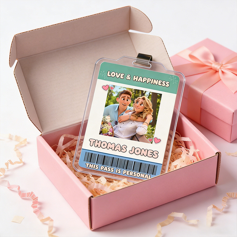 Personalized Couple Photo Drive Safe Car Visor Clip Valentines Day Gift for Him Her