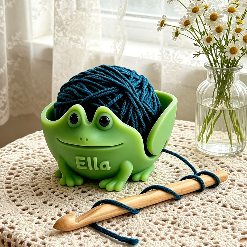 3D Printing Fox Cat Highland Cattle Fowl Frog Koala Dog Yarn Bowl Knitting Bowl Crochet Bowl