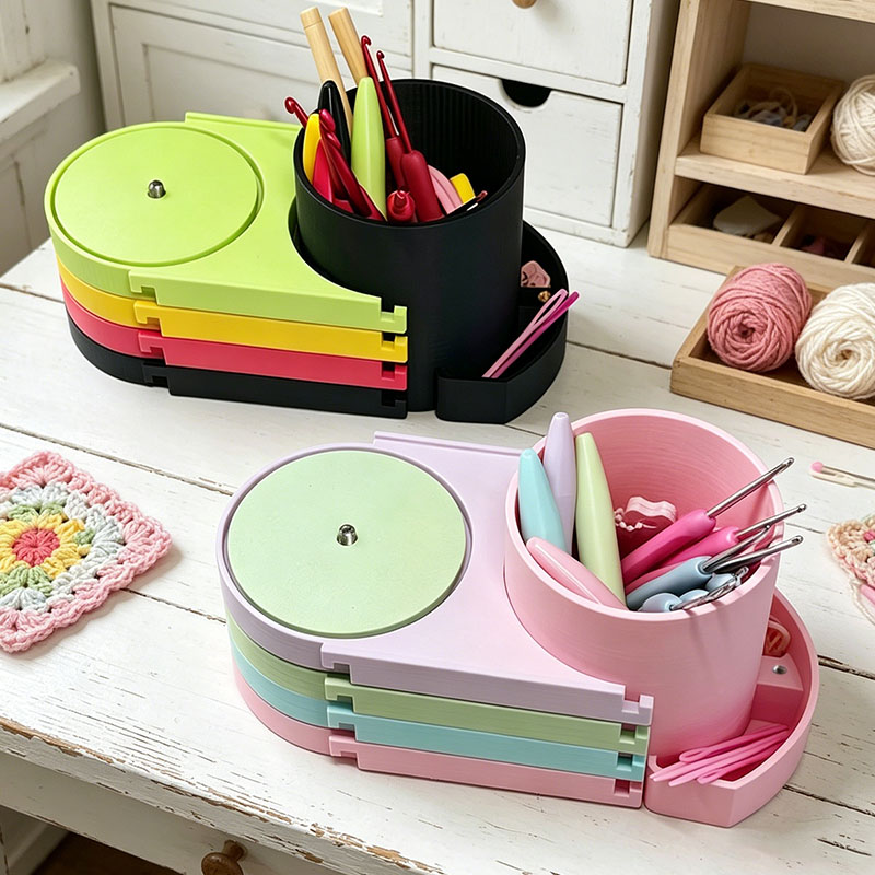 Personalized Crochet Tool Storage Box Crochet Tool Storage Rack Yarn Ball Holder Which Feeds by Revolving the Wool for Knitting and Crocheting