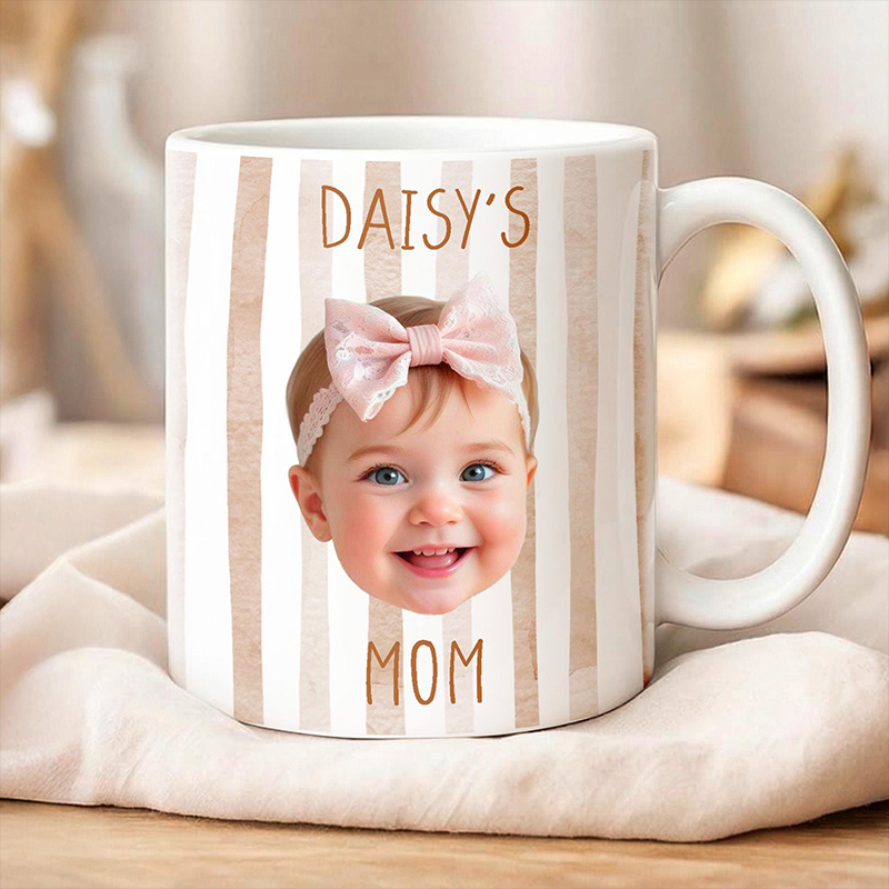 Personalized Dad Mug Father's Day Mug Gift for Dad Custom Baby Face Mug New Parents Gifts Grandparent Present