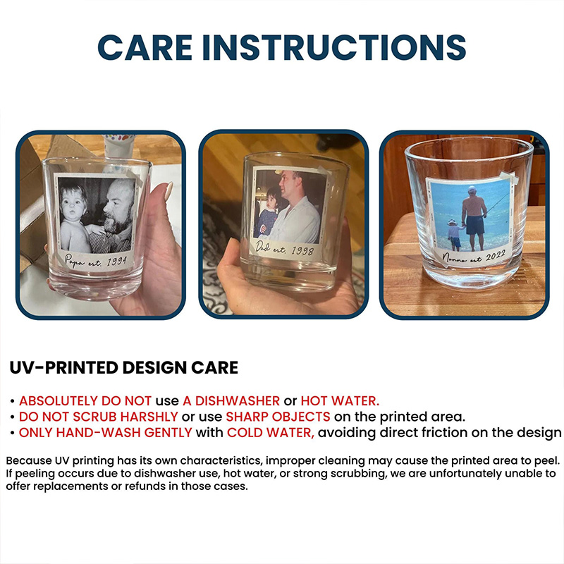 Personalized Photo Dad Est Whiskey Glass Grandpa Gift Dad Glass Gifts For Him Portrait Photo Grandpa Glass New Dad Gifts