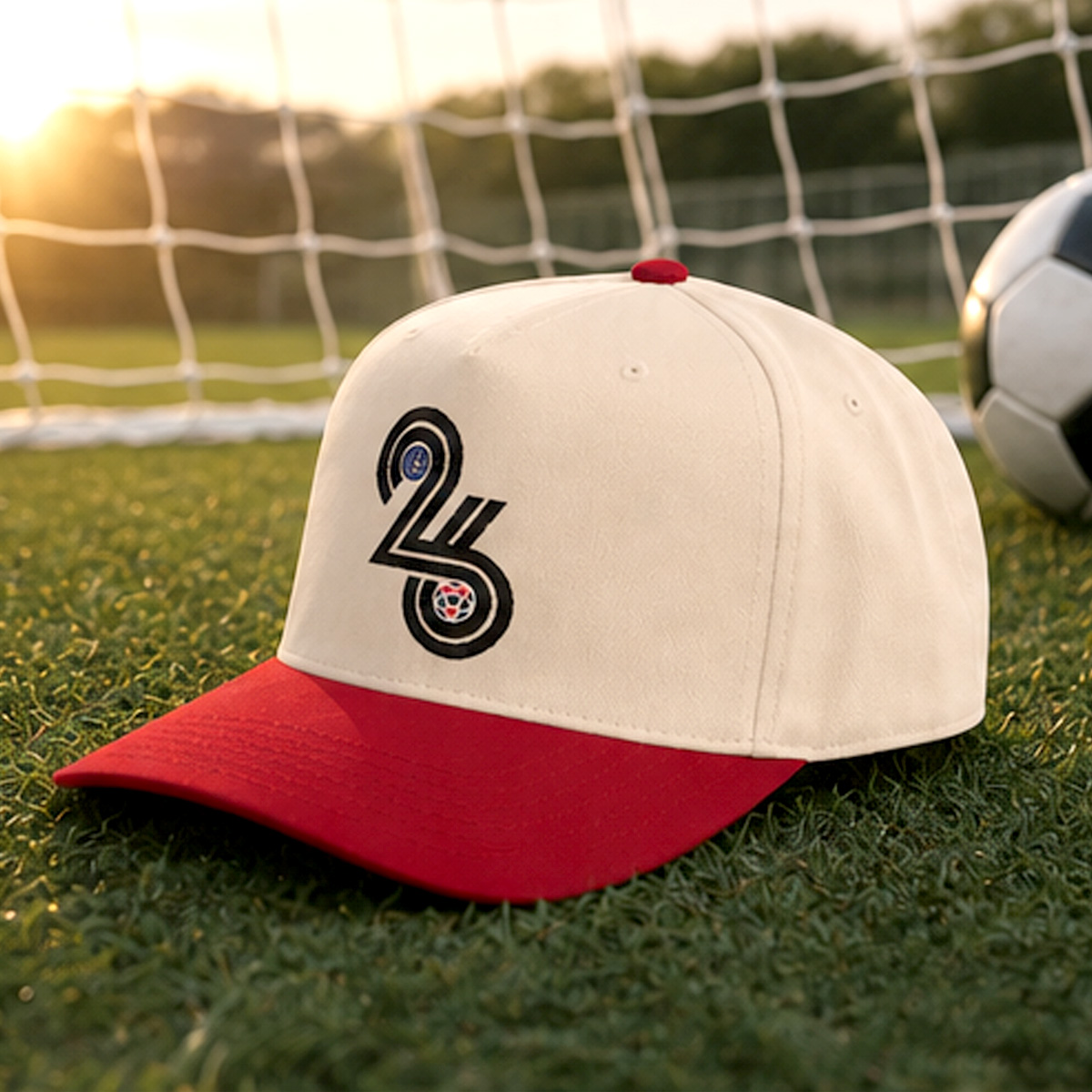 Personalized 2026 World Football Hat Embroidery 26 and Custom Name Gift for Football Fans