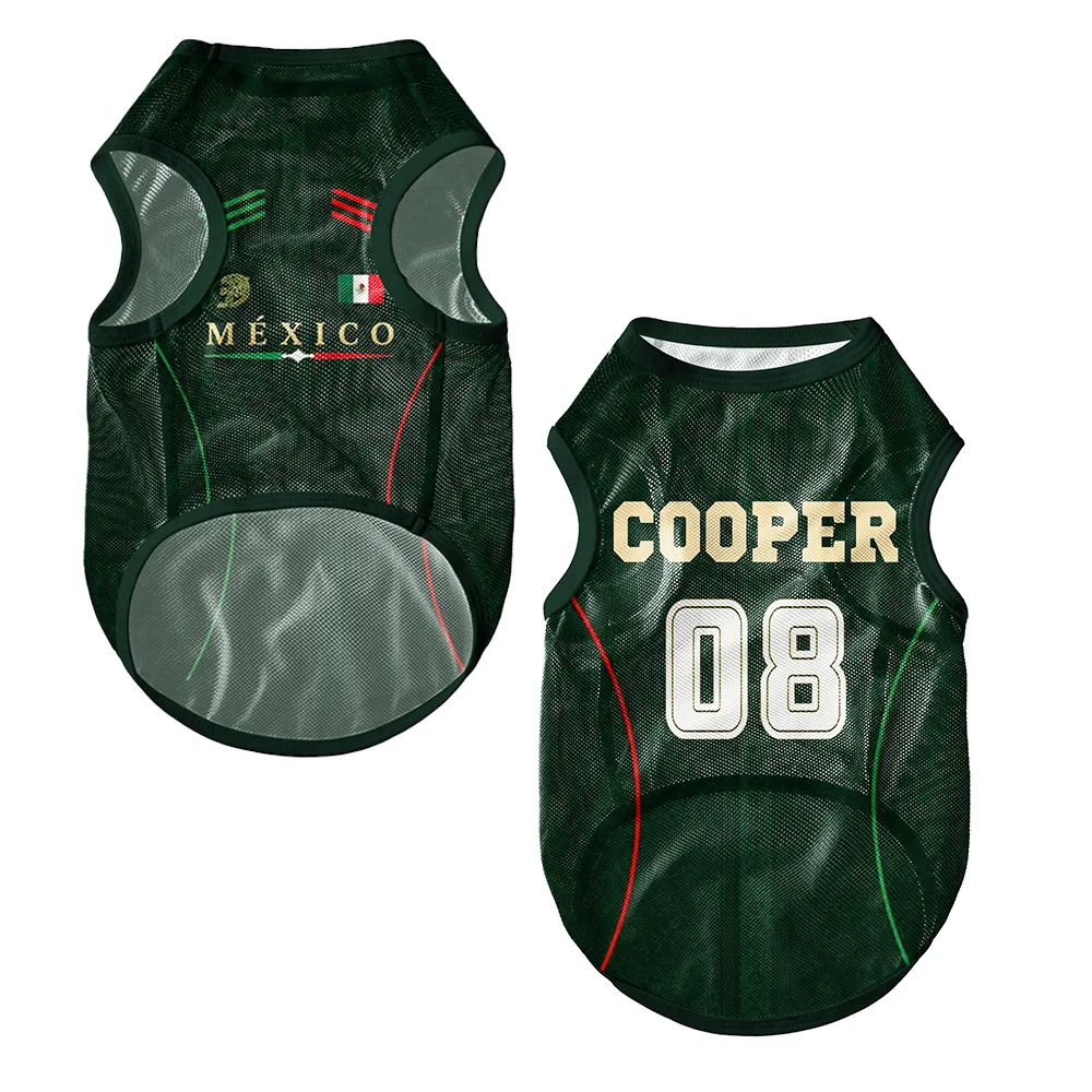 Personalized Pet Mesh Jerseys 2026 World Football National Team JerseysGift for Pet