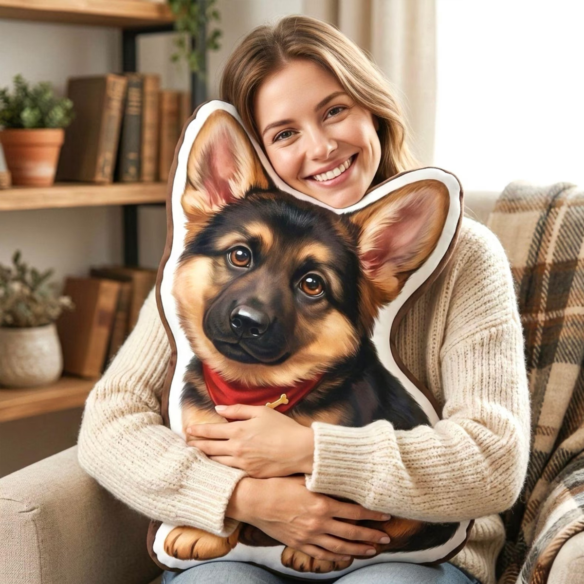 Personalized Pet Throw Pillow Custom Pet Photo and Name Gift for Pet Lovers Dog Mom