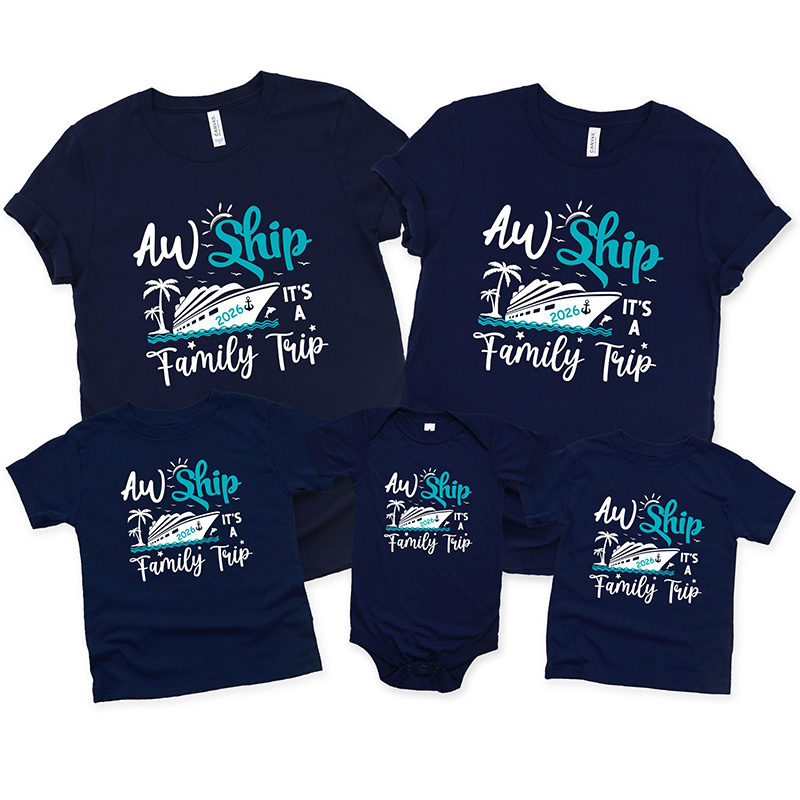Personalized Family Cruise Trip Shirt Custom Matching Cruise Tees with Names Gift Family Vacation Tee Gift for Family Travel