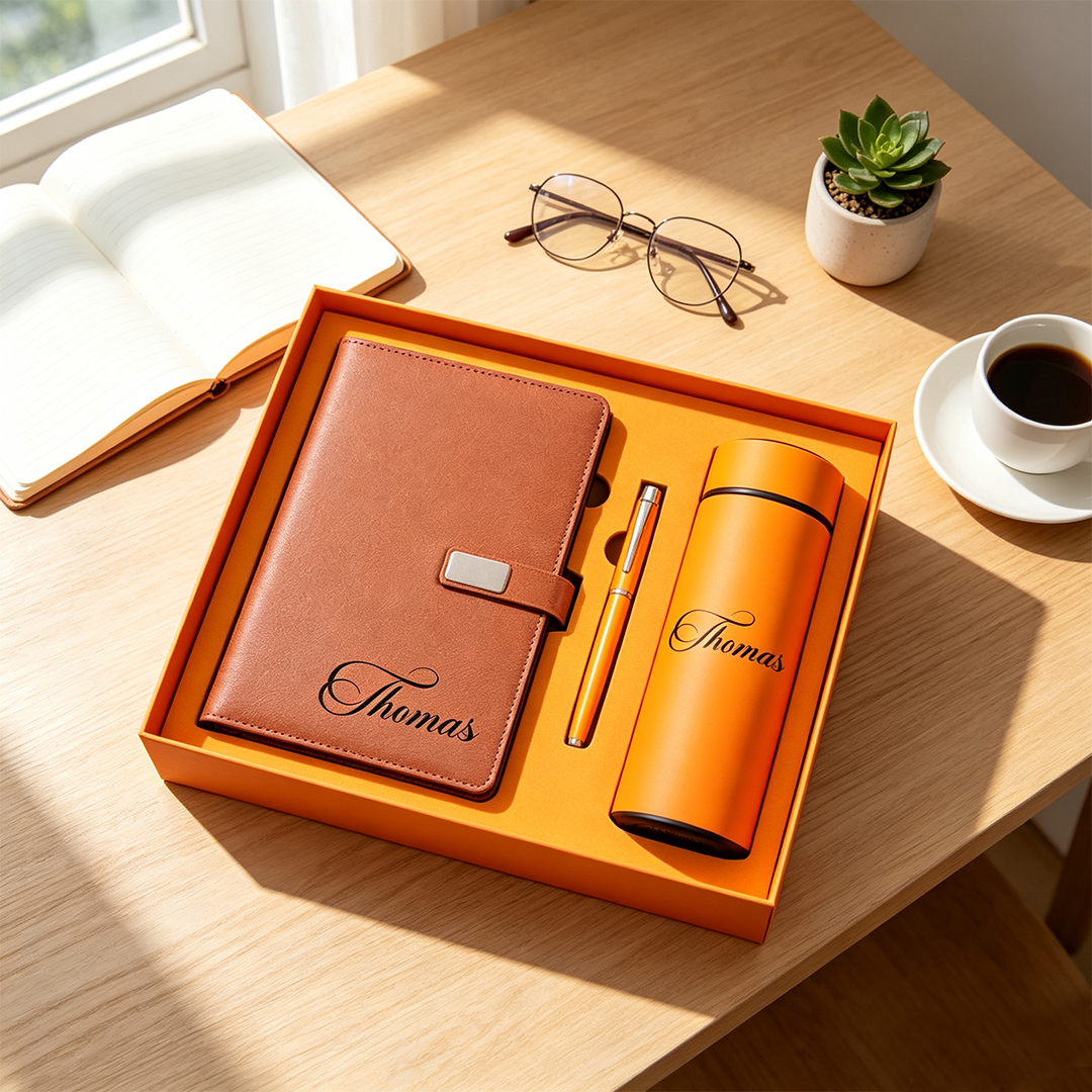 Personalized Notebook Set with Cup and Pen Custom Graduation Gifts Work Anniversary Gifts