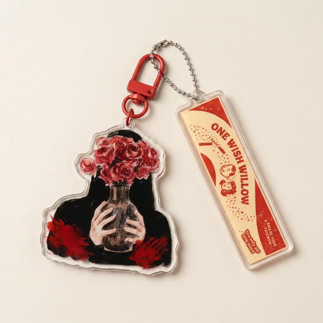 Obsession Acrylic Keychains One Wish Keychains Bag Decor Obsession One Wish Willow Charm