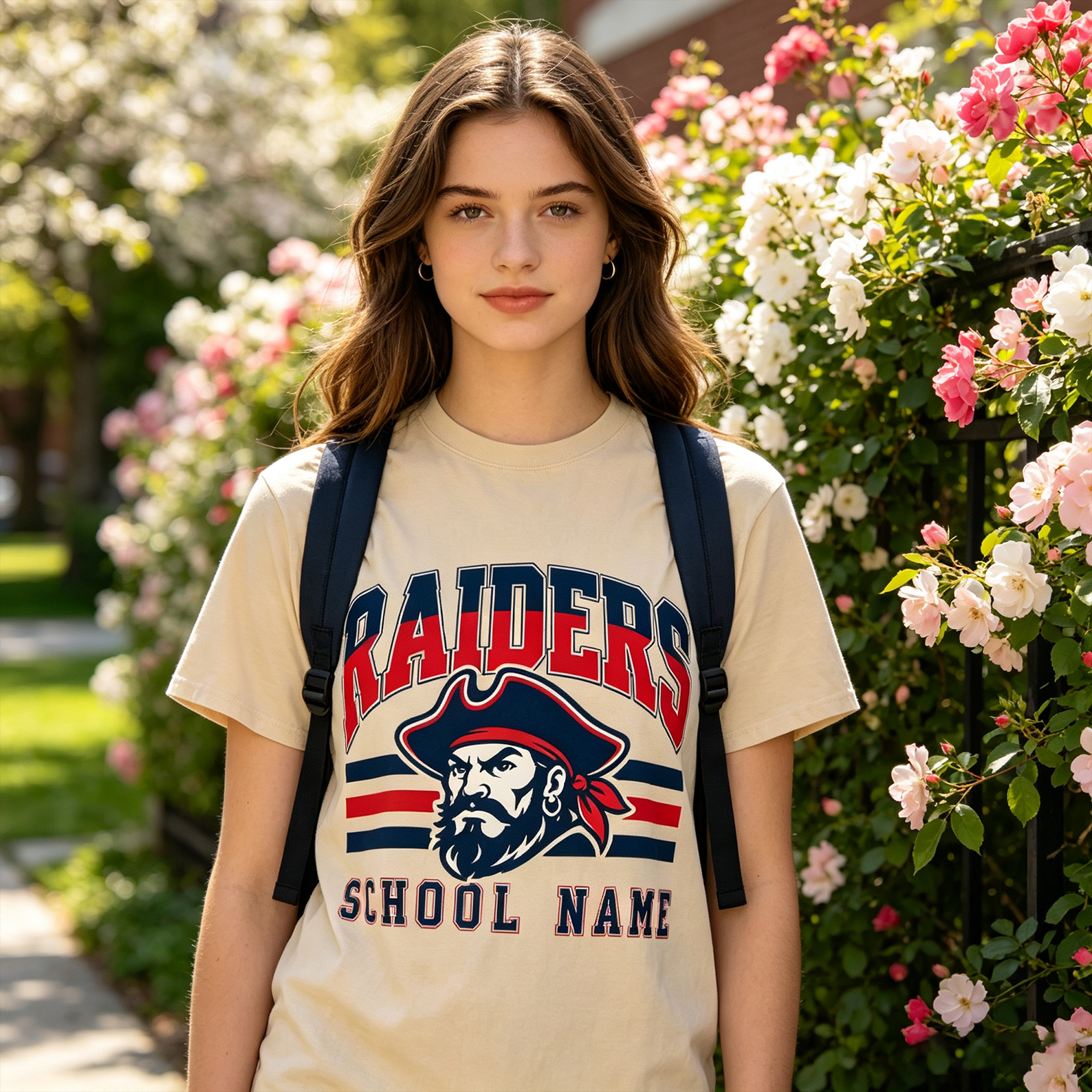 Personalized School Mascot Classic T-Shirt Custom School Team Name Back To School Gameday Gift