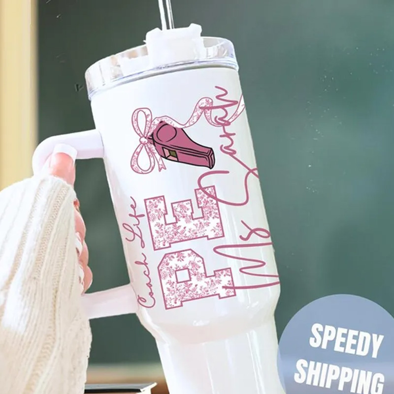 Personalized Fitness Tumbler Physical Education Teacher Gift Custom Travel Cup End of School Gift Quencher for Sport Teacher Gift for Gym Lovers