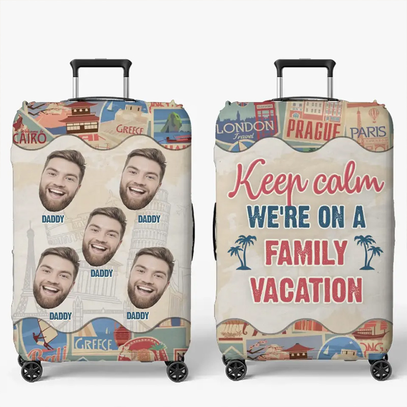 Personalized Photo Every Mile Luggage Cover A New Memory with Family Custom Travel Suitcase Protector Summer Vacation Gift For Family