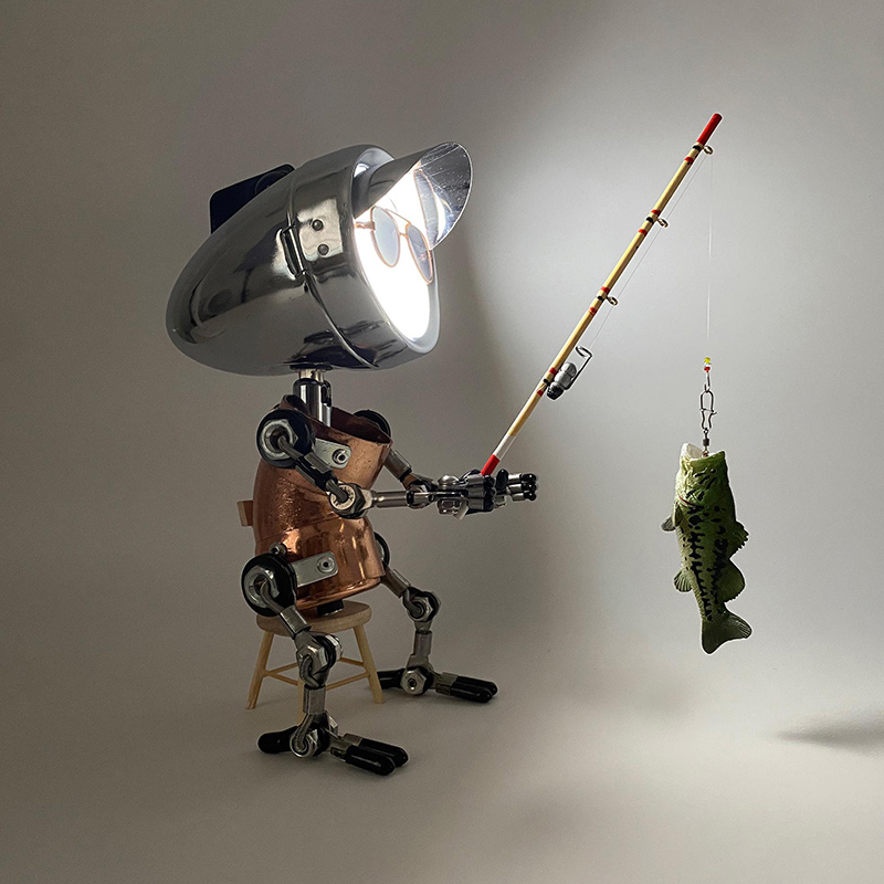 Personalized Reel Cool Dad Fisherman Lamp Fishing Enthusiast Decorative Lamp Custom Gift for Anglers Sea Fishing Enthusiast Gift