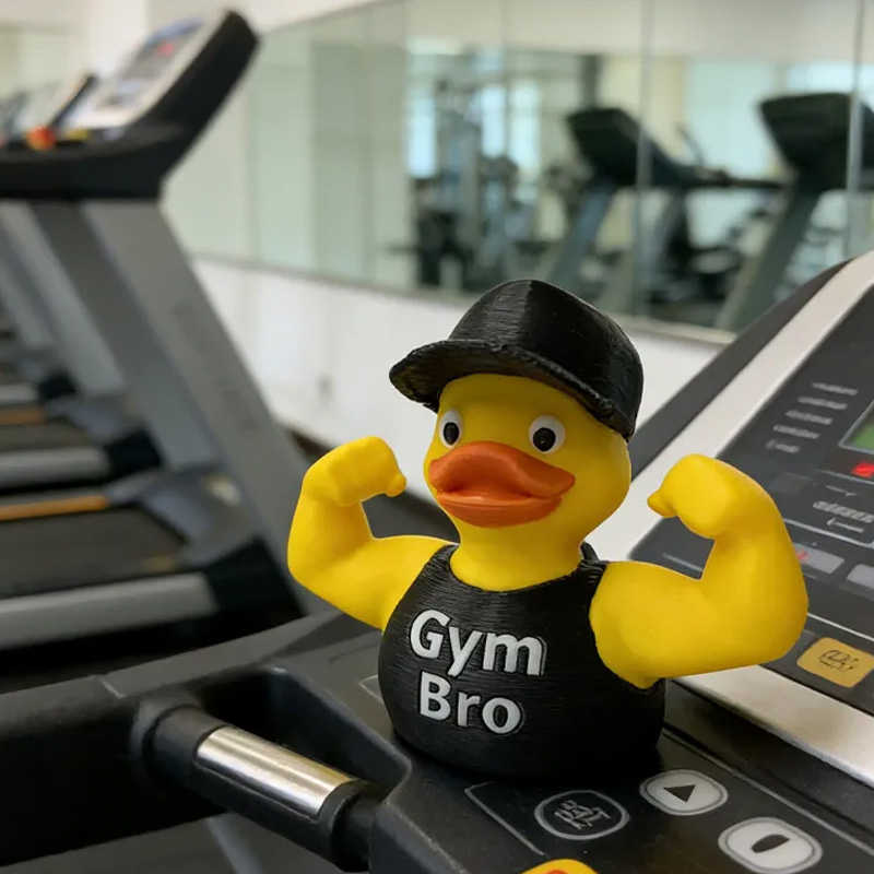 Personalized 3D Printed Funny Muscle Arm Duck Desk Decor Birthday Hilarious Fitness Gift for Friends Gym Rat Gym Lovers