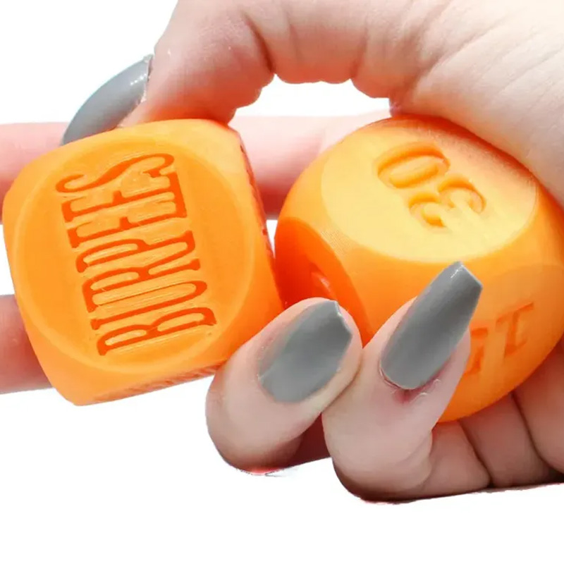 Personalized 3D Printed Exersize Workout Dice Set of 2 Unique Large 1.4" dice Excersize and Quantity Gift for Friends Gym Rat Gym Lovers