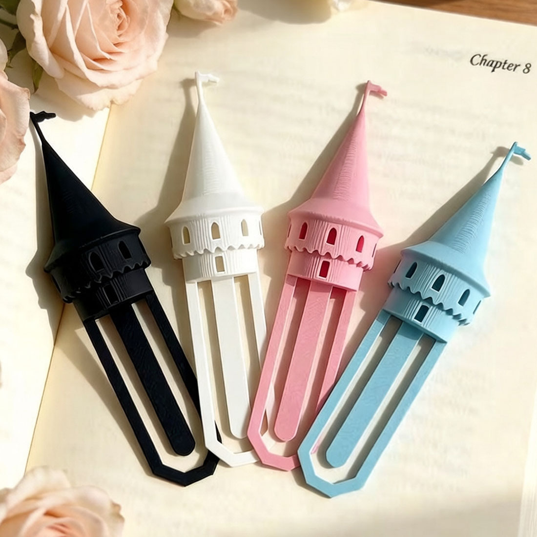Personalized Castle Bookmark 3D Printed Fairy Tale Tower with Custom Name Cute Gift for Book Lovers & Kids