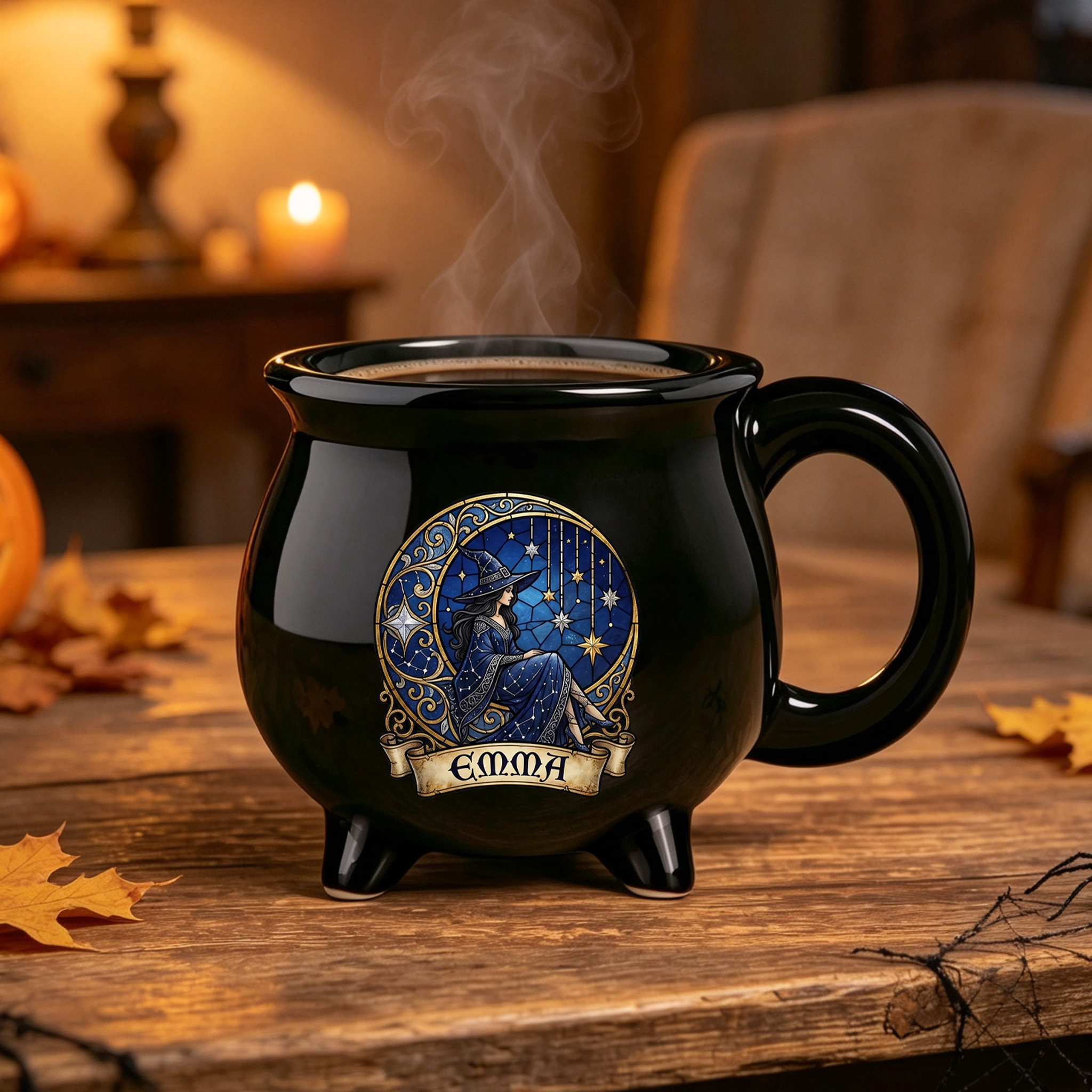 Personalized Witchy Cauldron Coffee Mug Halloween Gifts For Witch  Moonlit Witch Vibes