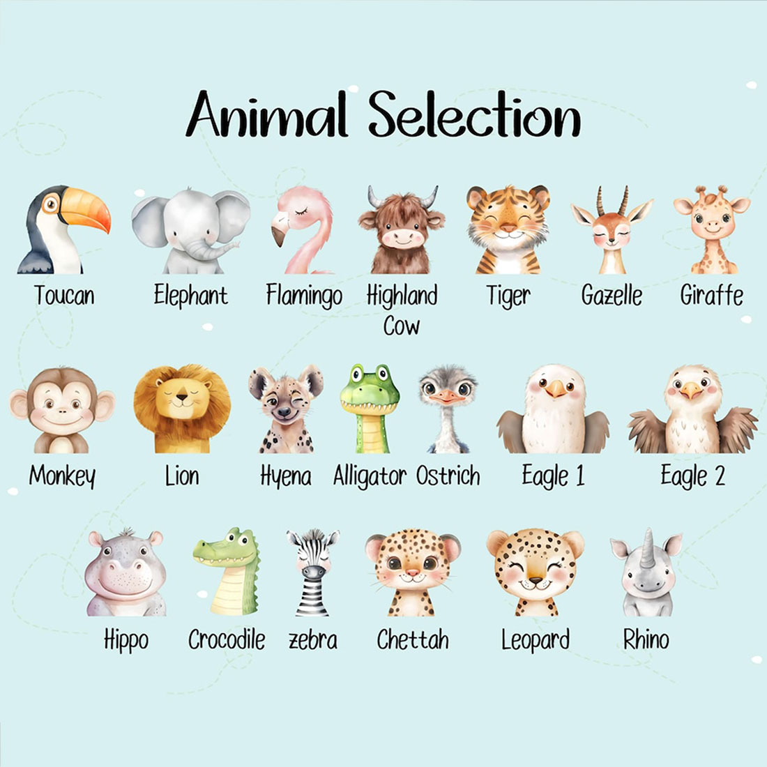 Cute Animal Polka dot Name Badge Nurse Doctor Student Midwife  Hospital