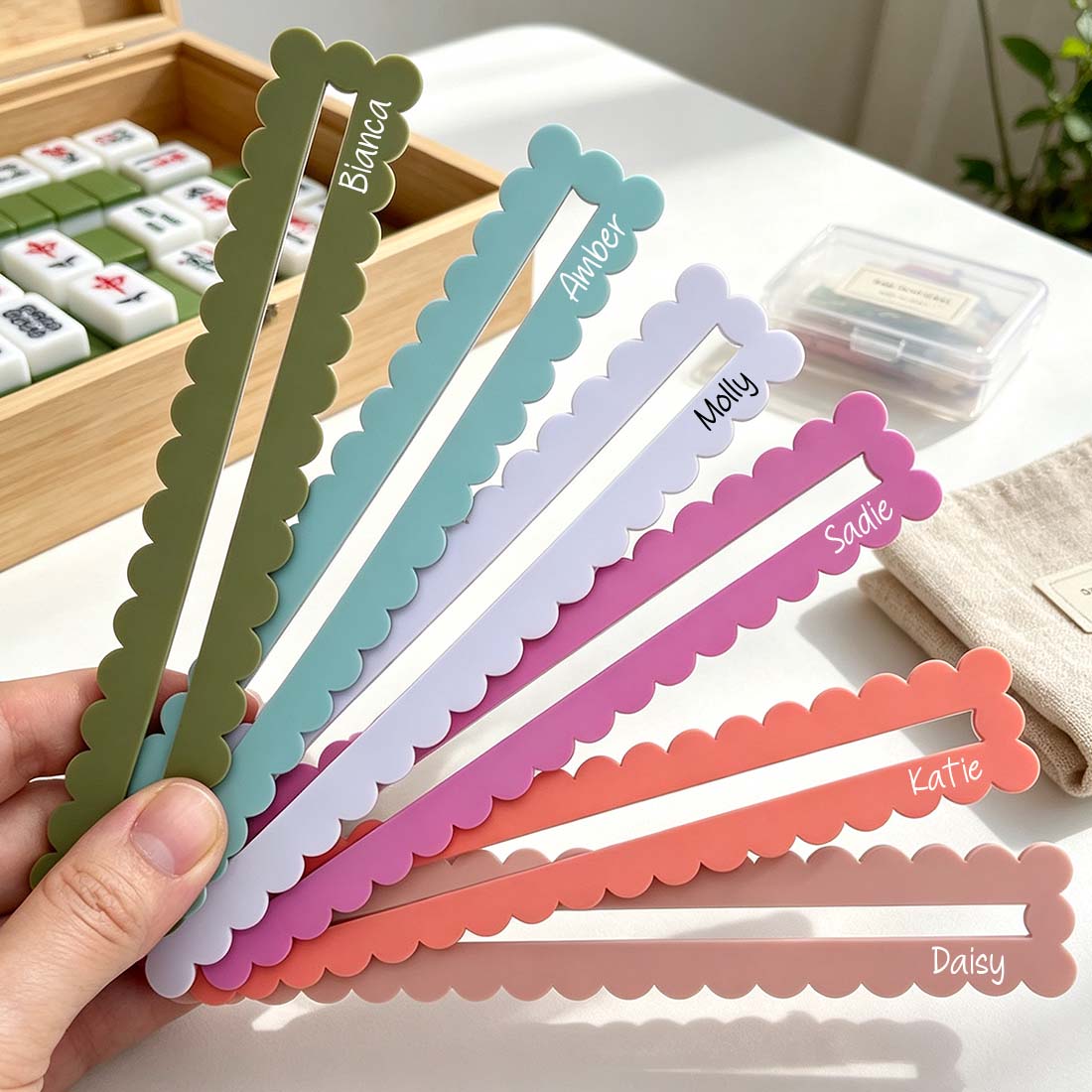 Mahjong Line Reader Personalized Gift for Mahjong Group Girls Night Gift Mahjong Accessories