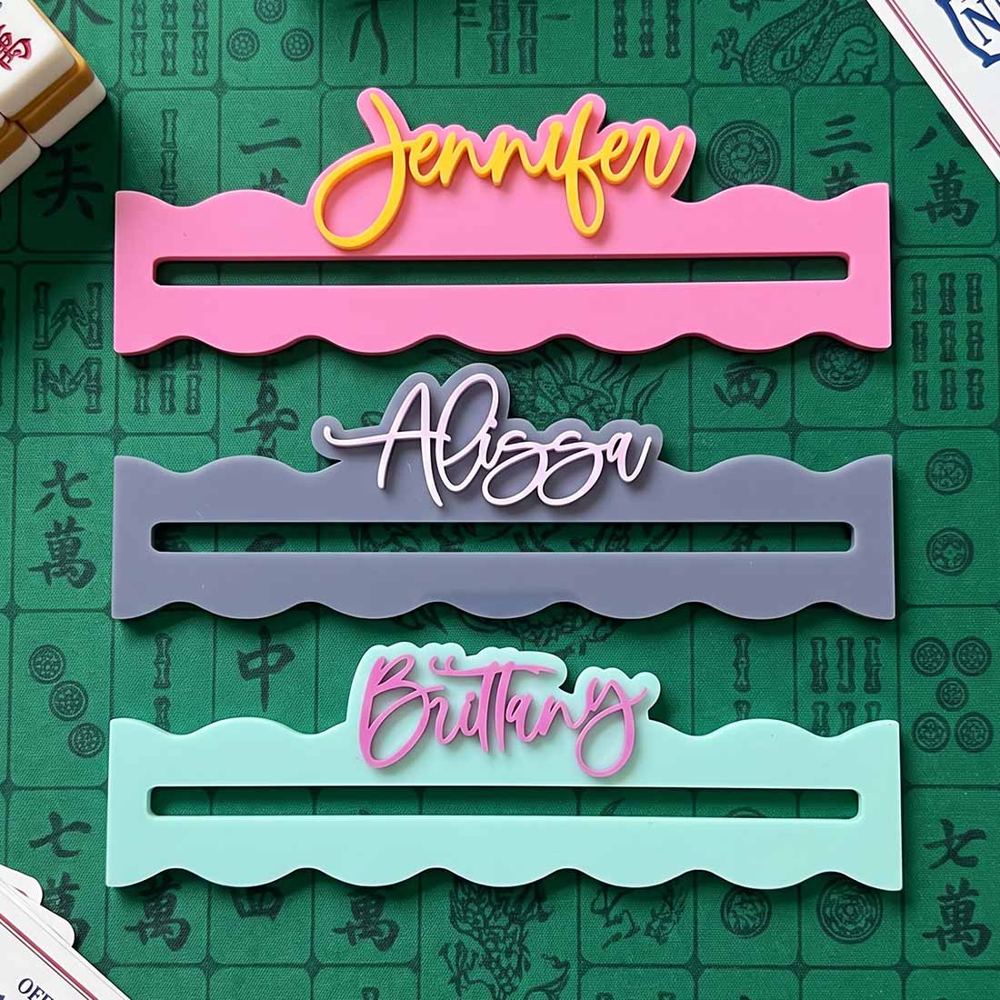 Mahjong Line Reader Personalized Gift for Mahjong Group Girls Night Gift Mahjong Accessories