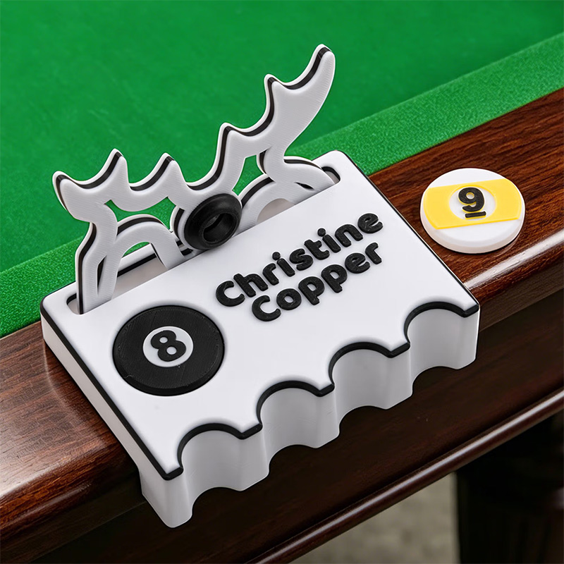 Personalized Dad Built Different Elk Antlers Billiards 2-4 Cues Claw Holder with Text and Pool Ball Marker Sticks Table Accessory Christmas Gift for Billiard Lovers Dad Gift