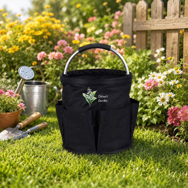 Personalized Garden Tool Tote Bag Gardening Tote Collapsible Oxford Cloth Organizer Gift for Mom Grandma Gardener