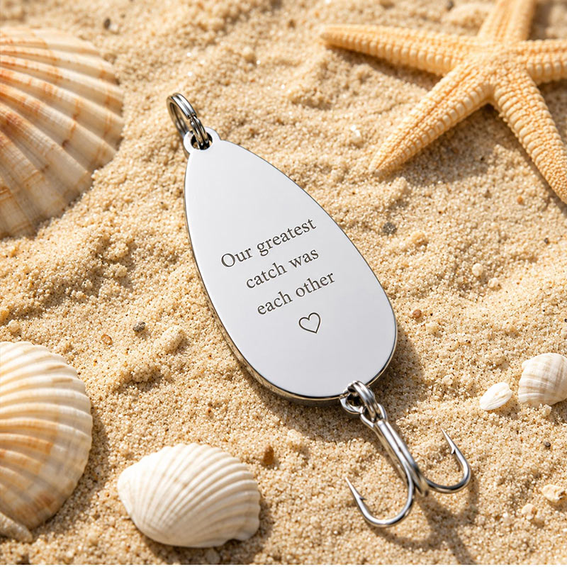 Personalized Photo Fishing Lure Custom Fish Hook Gift for Dad Grandpa Gift Father's Day Keepsake Angler Memorial Gift