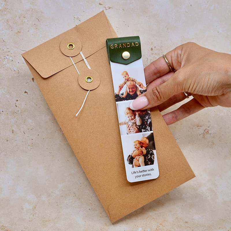 Personalized Grandad Photo Bookmark Birthday Gift for Dad Grandpa Book Lover Gift Father's Day Gift