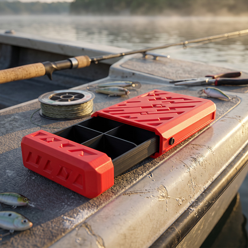 Personalized Pocket Fishing Tackle Box with Name for Dad Grandpa Papa Fishing Gifts