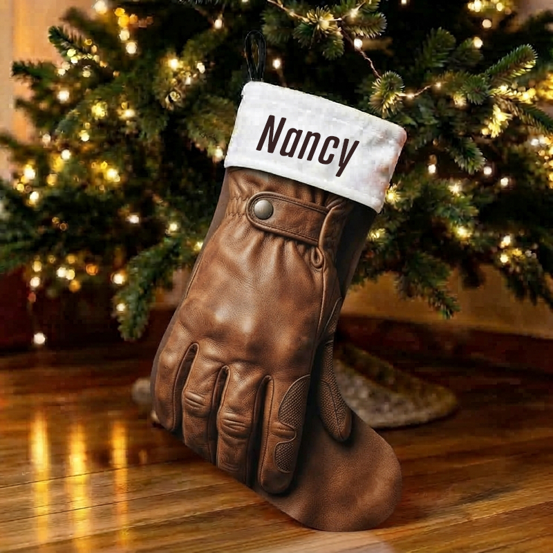 Personalized Horse Tack Bridle Christmas Stocking | Equestrian Rider Gift, Western Farm Xmas Decor