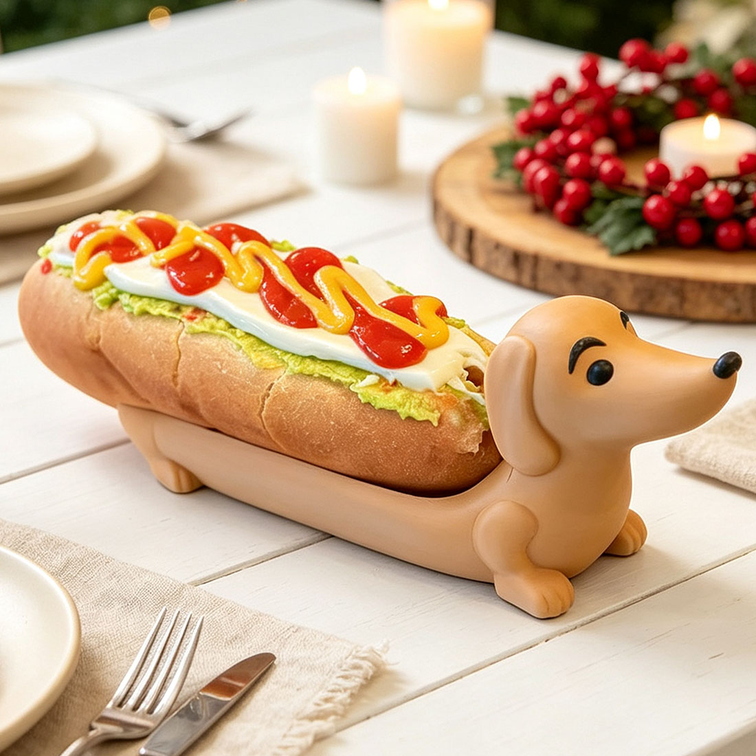 3D Printed Dachshund Hot Dog Holder