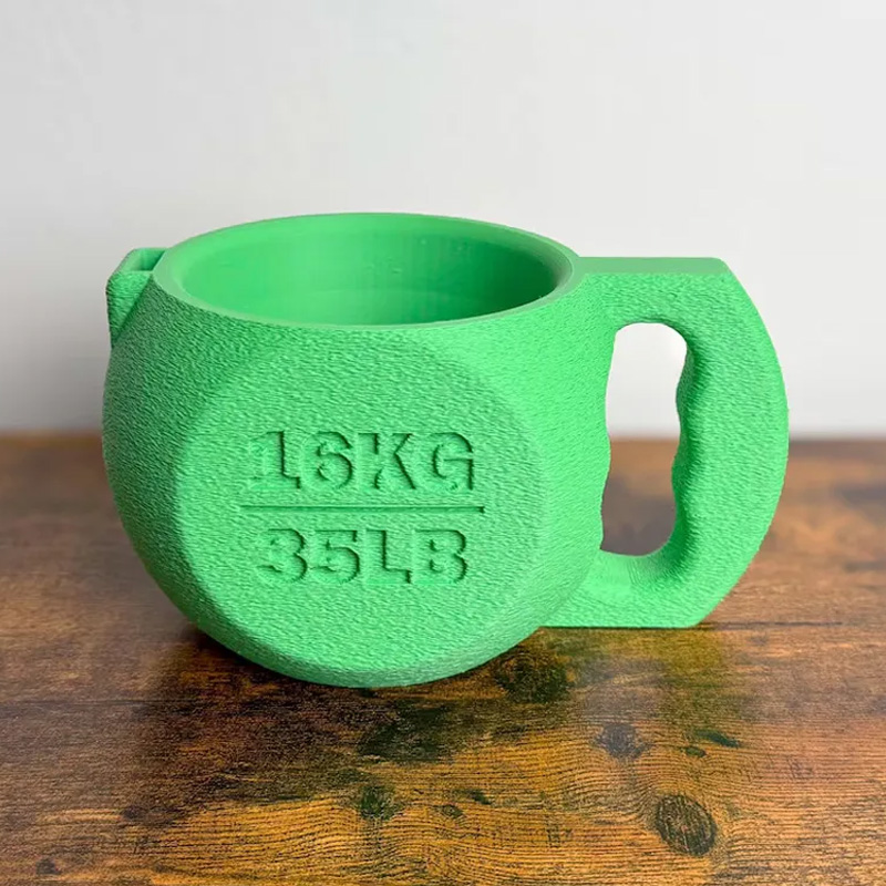 Personalized Kettlebell Ice Cream Pint Holder with Spoon Slot Holder 3D Printed Cozy with Spoon Slot Fitness Inspired Cozie Gym Gift Fuzzy Texture for Gym Lover