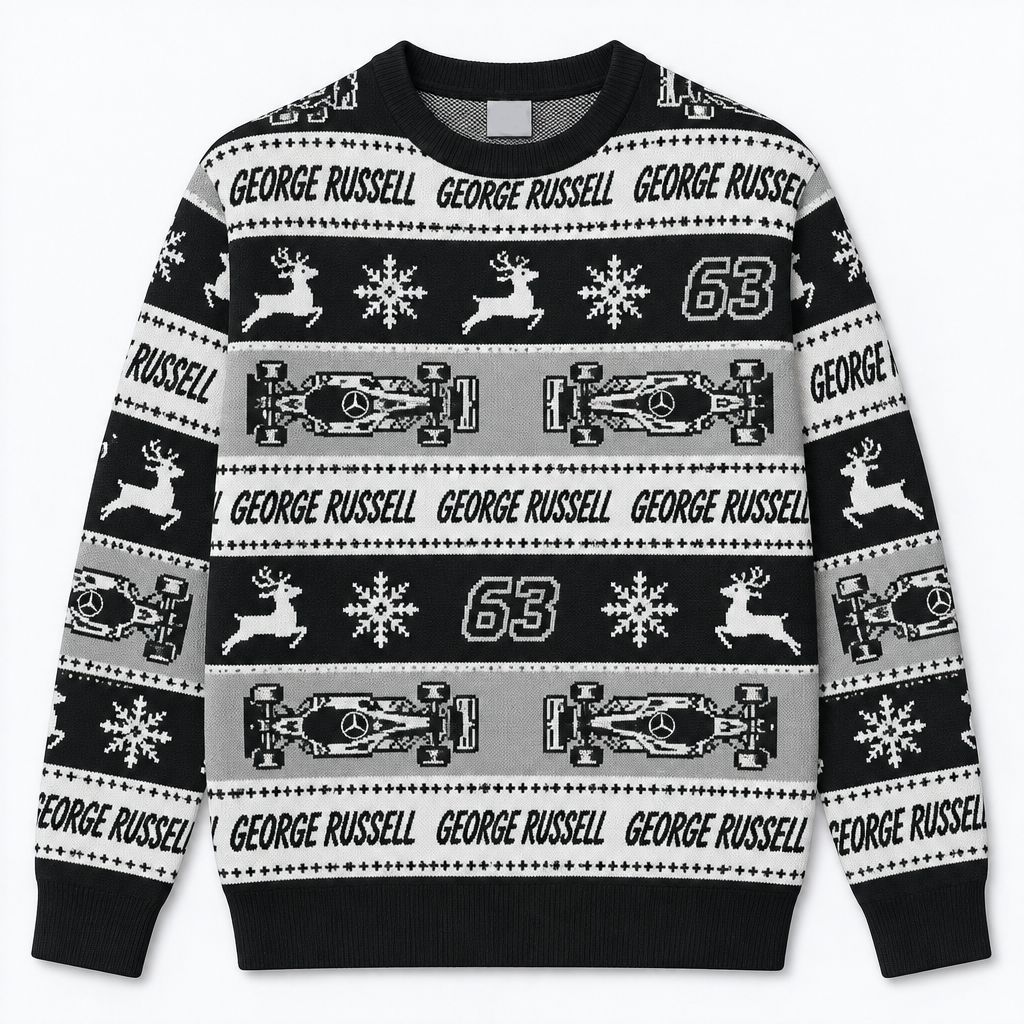 F1 Driver Ugly Christmas Sweater  F1 Racing Christmas Jumper, Multiple Drivers Option, Formula 1 Fan Gift, Holiday Knit Sweater