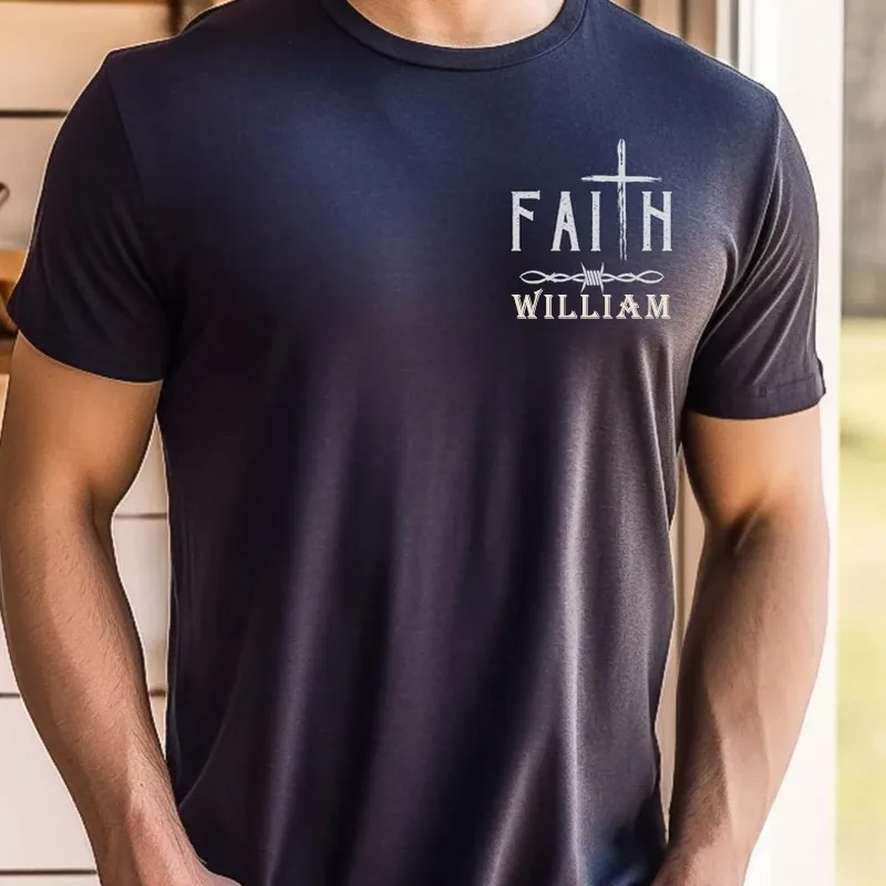 Personalized Gym Classic T-Shirt Strength Faith Based Christ Gift Ideas for Fitness Enthusiasts Bodybuilders and Gym Lovers