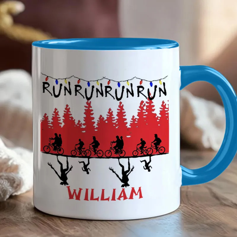 Personalized Christmas Things Cyclist Coffee Mug Funny Bicycle Gift Lover Mug Cyclist Gift Mountain Biker Gift Cycling Gift Bike Gift Bicyclist Mug Colour Options Available