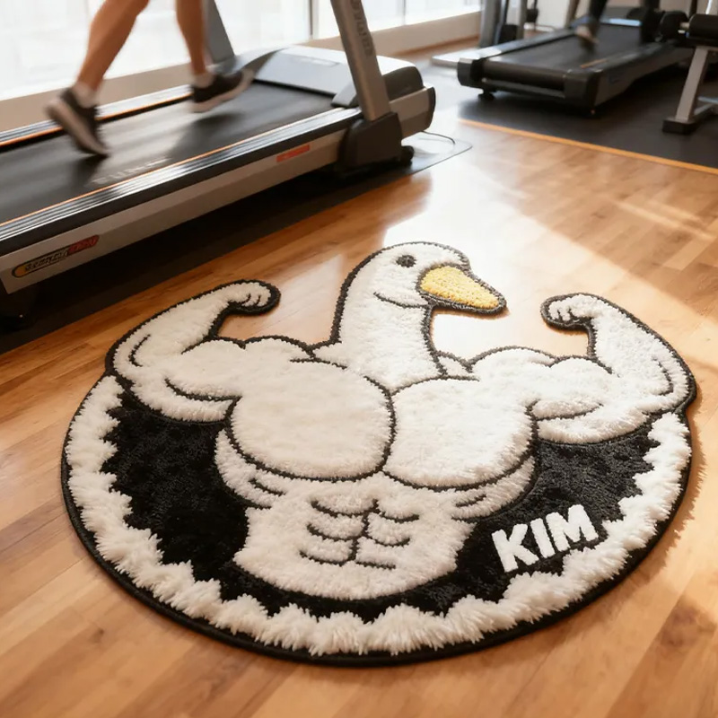 Personalized Silly Goose Lifting Doormat and Workout Transform Gym Space with Custom Name Powerlifting Gift Funny Fitness for Fitness Gym Owner Lovers