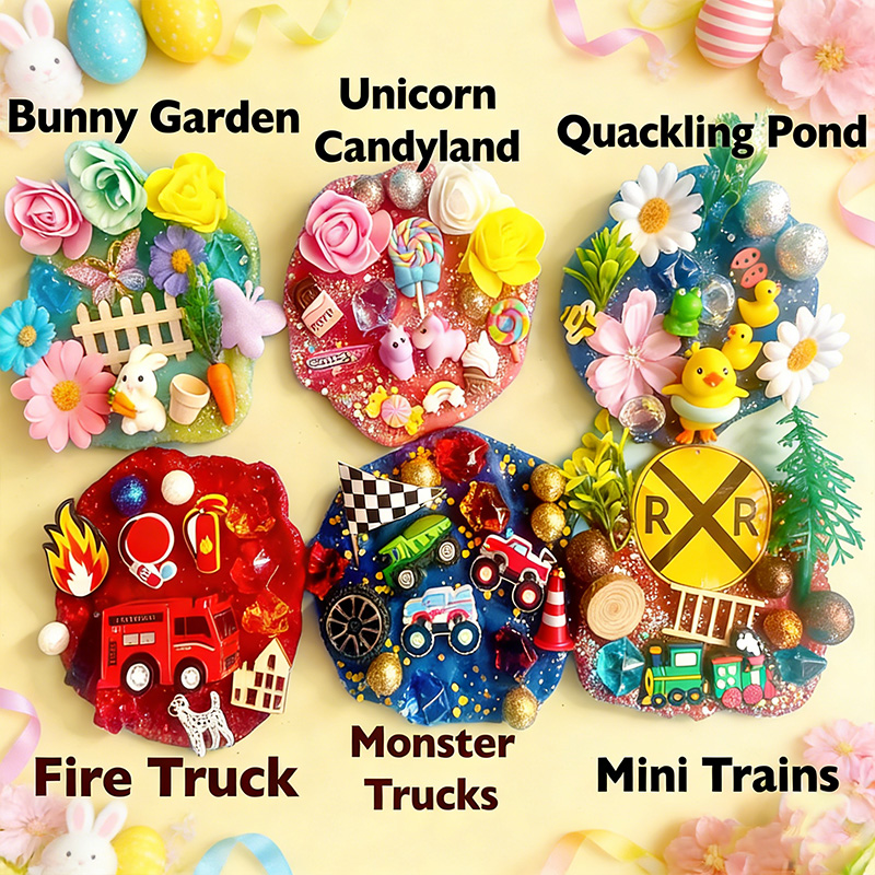 MAGIC Play dough Jars, Play dough kit,Kids Party Favors, Goodie Bags,Birthday Party Favors, Playdoh, Birthday gift for kids, Easter Gifts  for girls and boys 