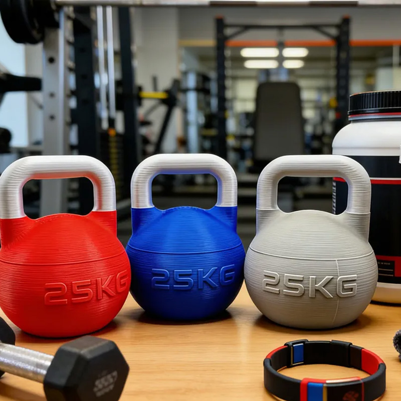 Personalized 3D Printed Kettlebell Protein Supplement Holder Gym Accessories Custom Colors Available Athlete Gift for Coach Trainer Gym Lover