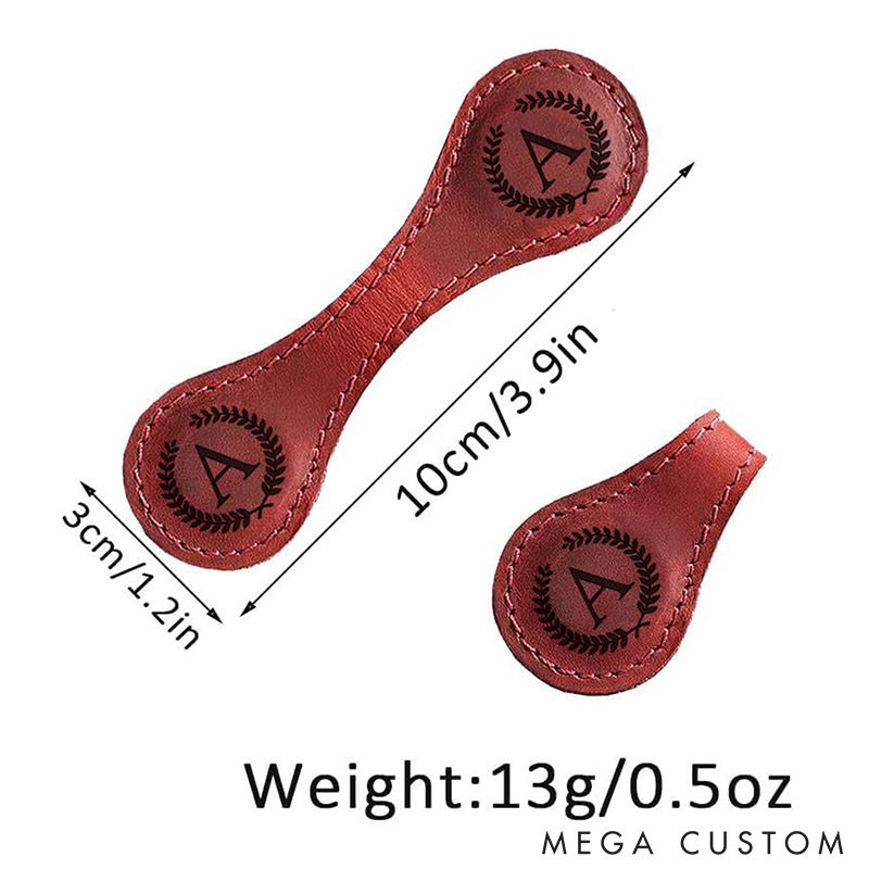 Personalized Leather Magnetic Bookmark Engraved Initials Bookmark Leather Bookmark Handmade Reader Gift Book Lover Gifts