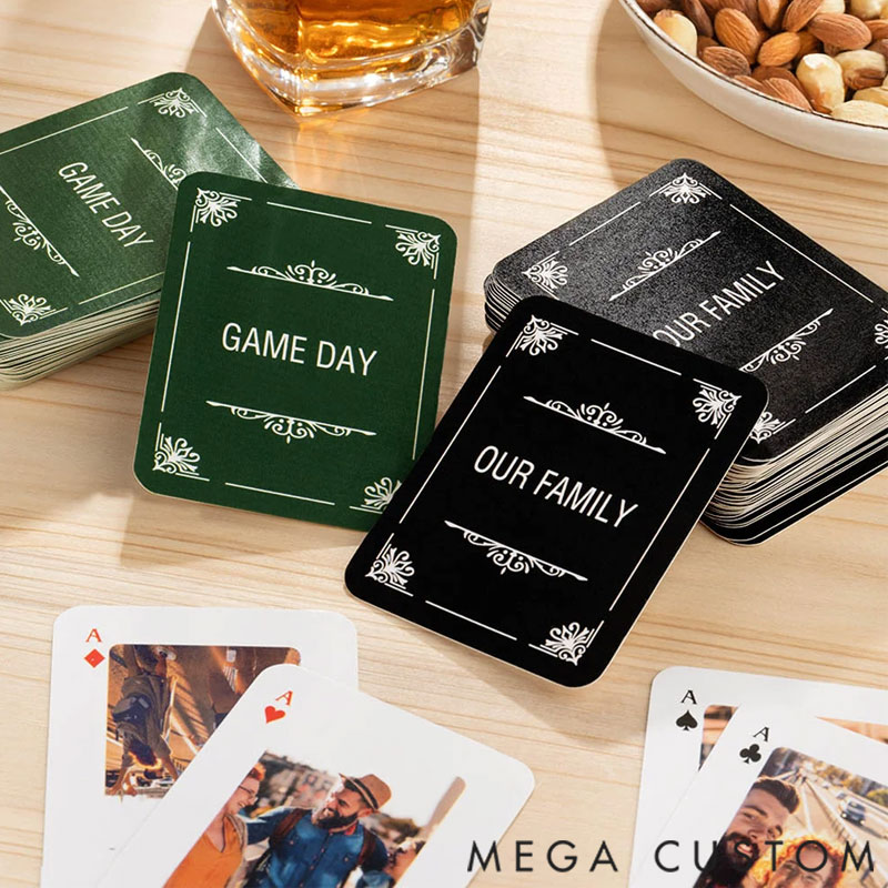 Personalized 54 Pcs Photo Deck Board Game Cards Family Birthday Party Gift