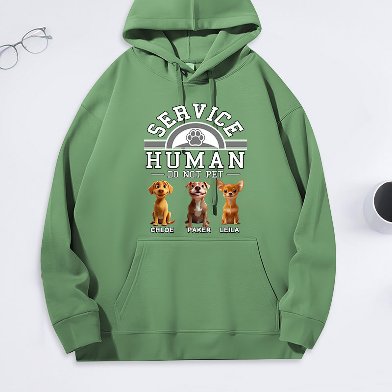 Personalized Dog Lover Service Human Cartoon Classic Hoodies