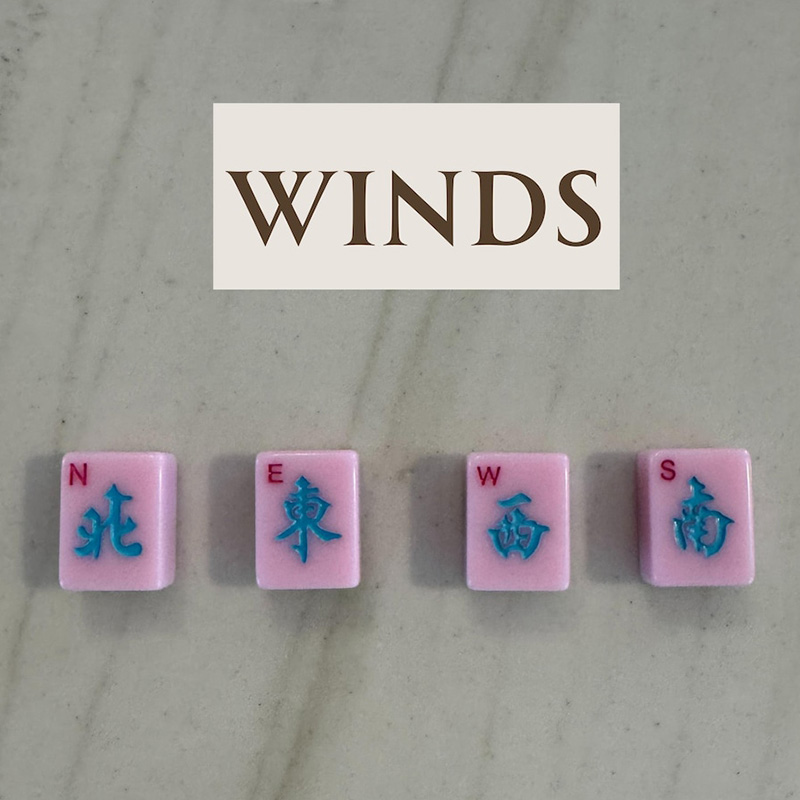 Personalized Mahjong Tile Keychain Pink Tile Monogrammed Mah Jongg Gift