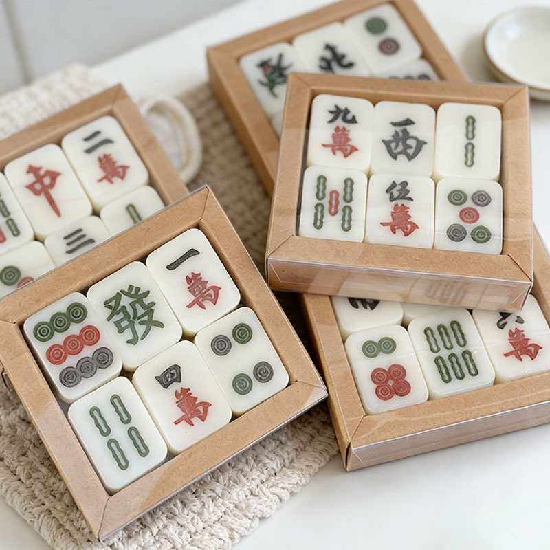 Mahjong Tile Soap Set Customizable Vegan Guest Soaps