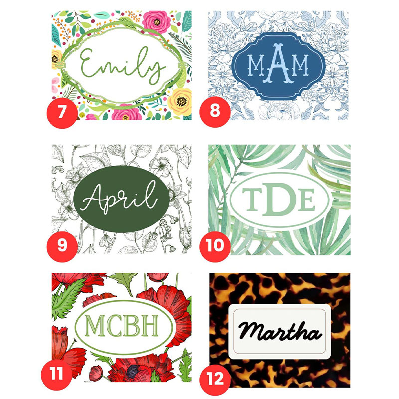 Personalized Mahjong Card Cover and Plastic Sleeve for Large Card National Mahjong League Card Protector Custom Monogram Mahjong Gift