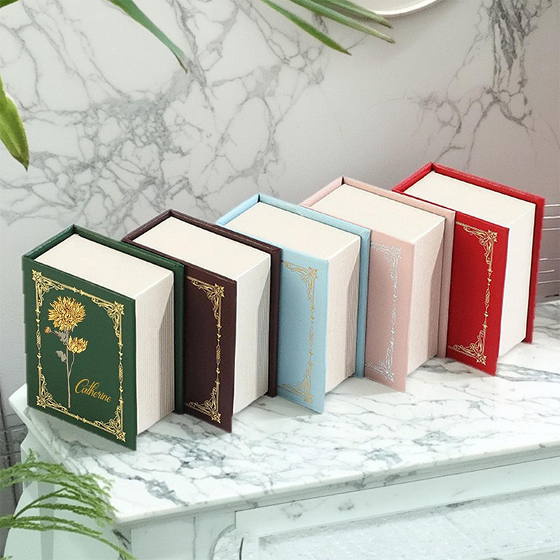 Personalized Wedding Ring Holder Custom Book Ring Box Unique Ring Bearer Box Bride To Be Gift Engagement Gift