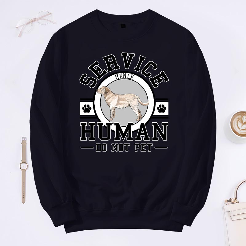 Personalized Dog Lover Service Human Classic Sweatshirts