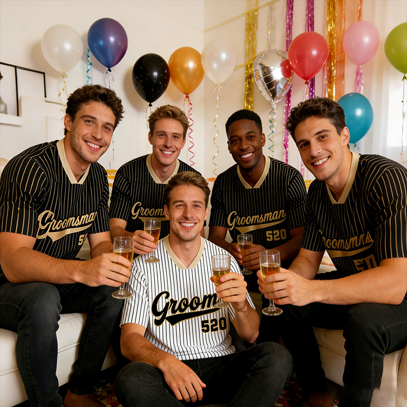 Personalized Groom & Groomsmen Jersey Shirt Bachelor Party Jersey Personalized Name and Number Jersey Groomsmen Proposal Best Man Gift For Him