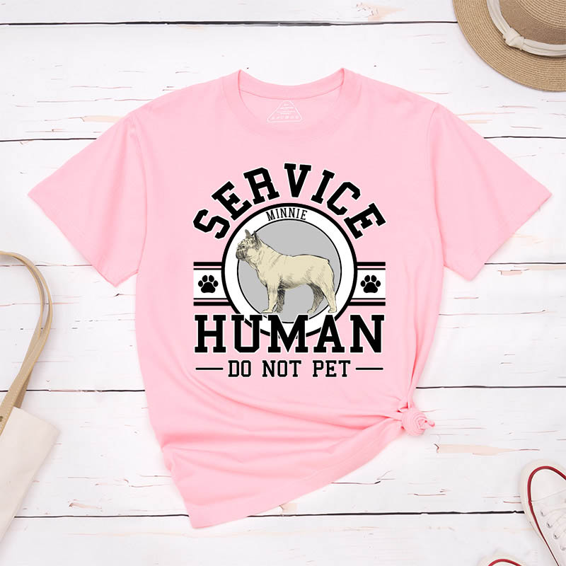 Personalized Dog Lover Service Human T-Shirt