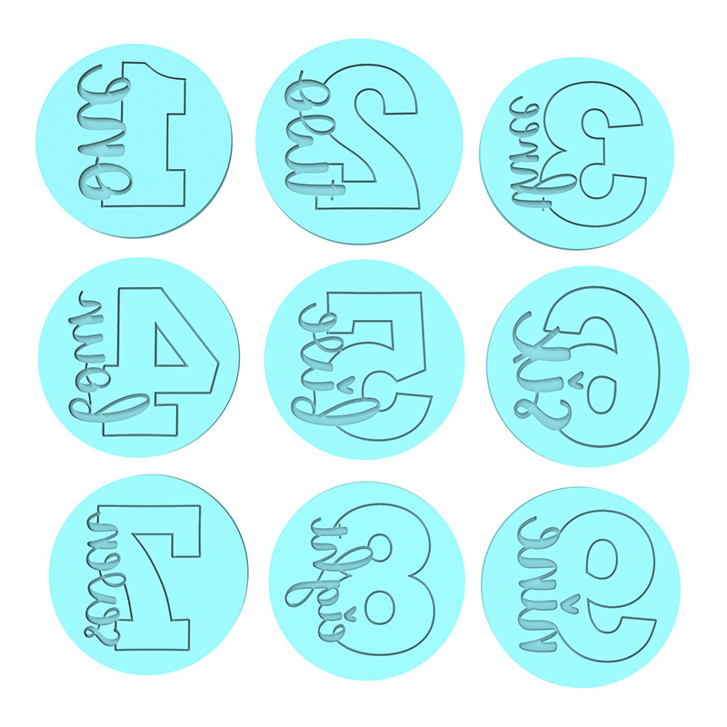 [Copy]Personalized Sport Birthday Number Cookie Cutter 