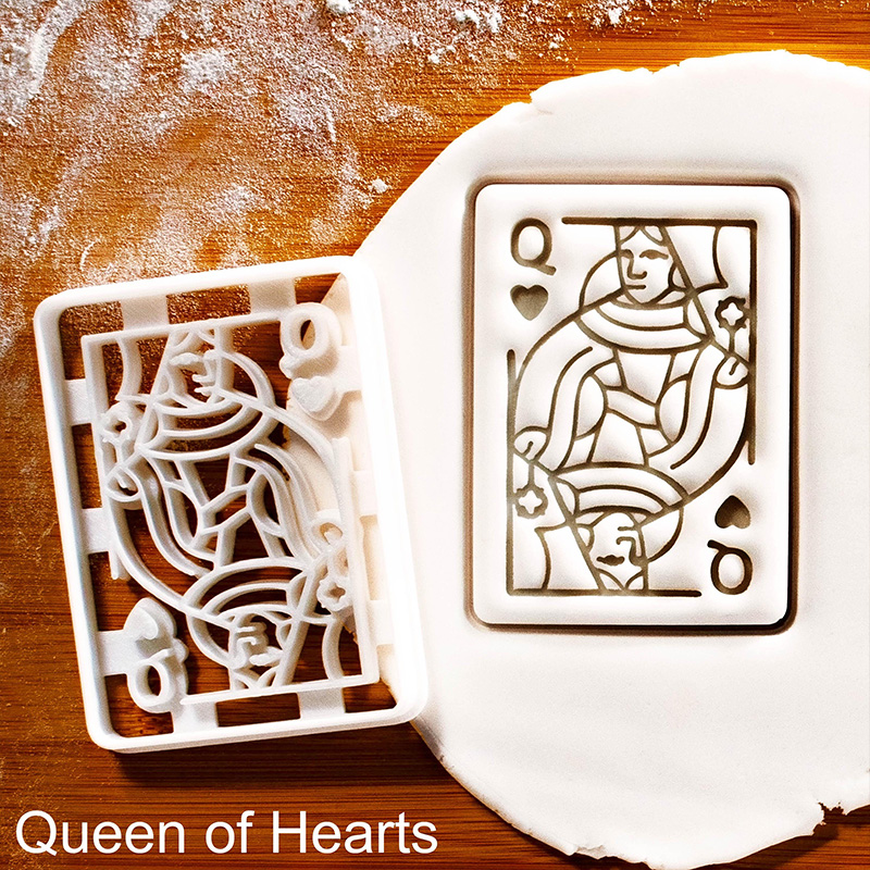 Personalized Funny Kind and Queen Play Card Cookie Cutter
