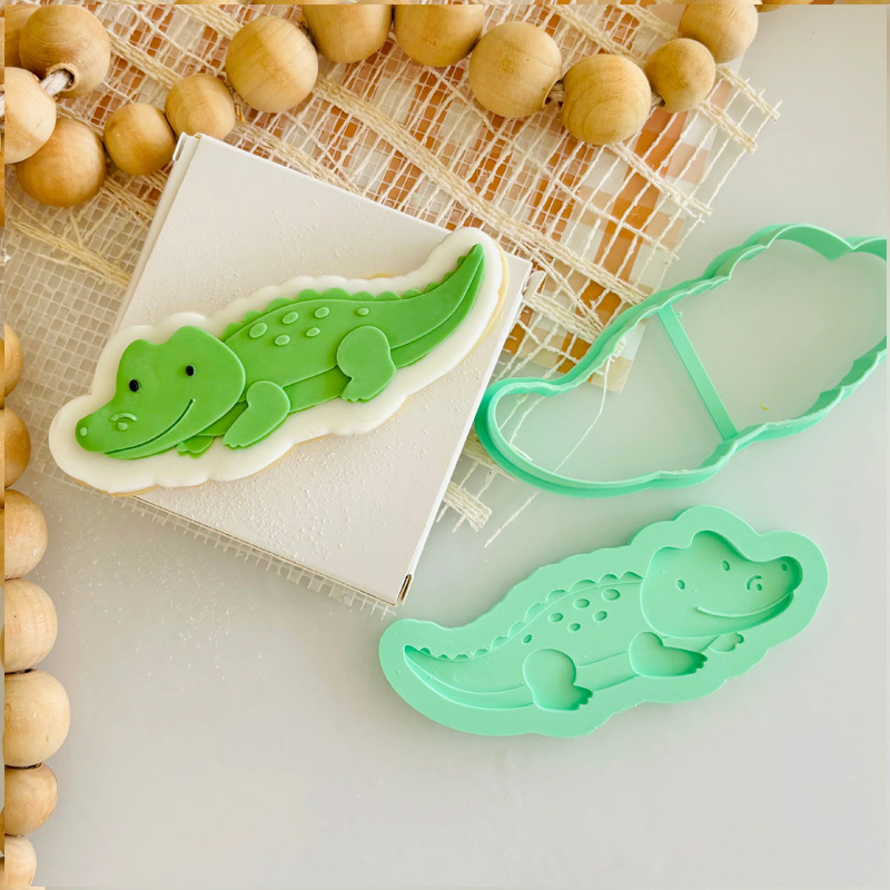 Adorable Animal Custom Name Kids Birthday Fondant Stamp Baking Tool Cookie Cutter